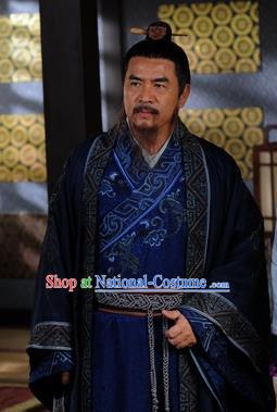 Ancient Chinese Tang Dynasty Litterateur Minister Replica Costumes for Men