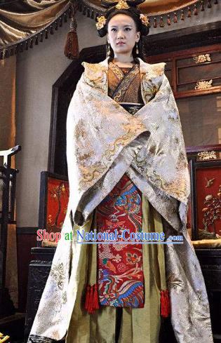 Ancient Chinese Tang Dynasty Empress Hanfu Dress Replica Costume for Women