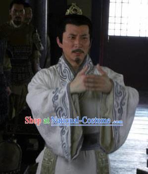 Ancient Chinese Han Dynasty Statesman Chancellor Replica Costume for Men