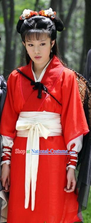 Ancient Chinese Spring and Autumn Period Female Assassin Spy Xi Shi Replica Costume for Women