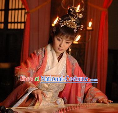 Traditional Chinese Ancient Costume Chu and Han Dynasties Hanfu Clothing