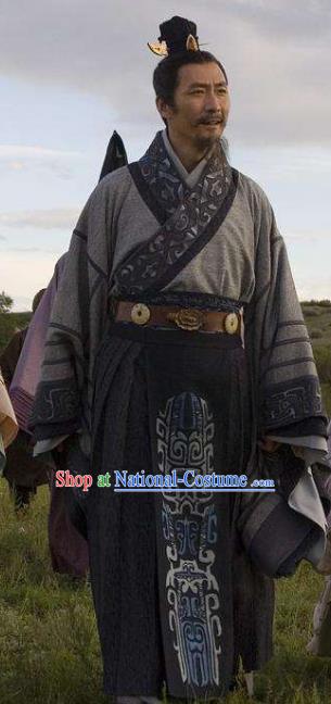 Ancient Chinese Qin Dynasty Statesman and Calligrapher Li Si Replica Costume for Men