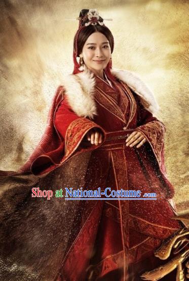 Chinese Ancient Han Dynasty Swordswoman Hanfu Dress Replica Costume for Women