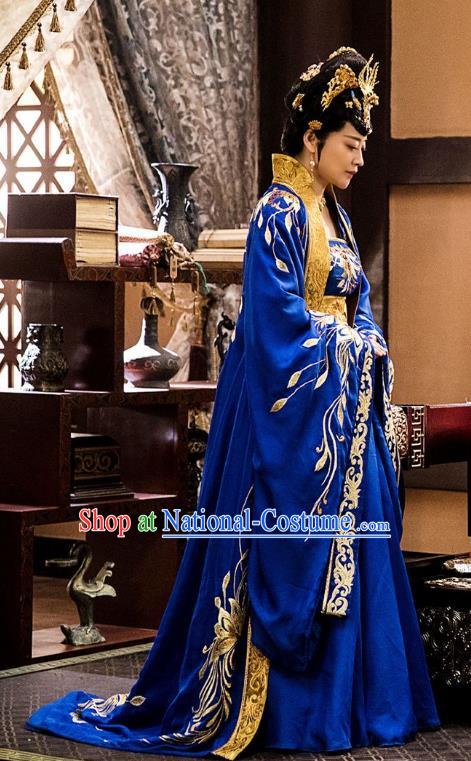 Nirvana in Fire Chinese Ancient Northern and Southern Dynasties Queen Hanfu Dress Replica Costume for Women