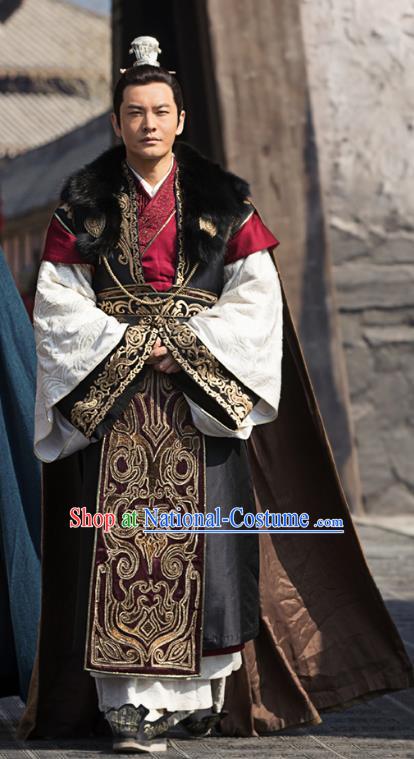 Ancient Chinese Nirvana in Fire General Marshal Xiao Pingzhang Replica Costume for Men