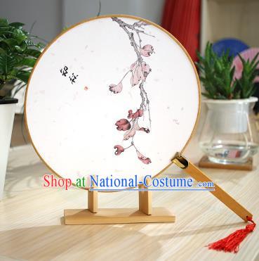 Chinese Traditional Round Fans Handmade Printing Circular Fan China Ancient Palace Fans