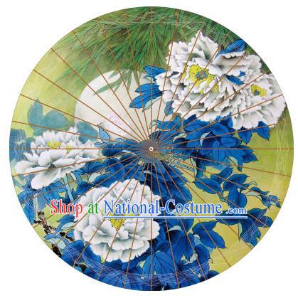 Chinese Traditional Artware Paper Umbrella Classical Dance Yellow Oil-paper Umbrella Handmade Umbrella