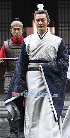 Chinese Ancient Nirvana in Fire Swordsman General Marshal Xiao Pingzhang Replica Costume for Men