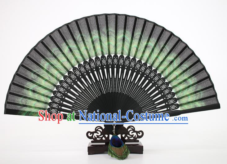 Chinese Traditional Artware Handmade Folding Fans Silk Accordion Fans