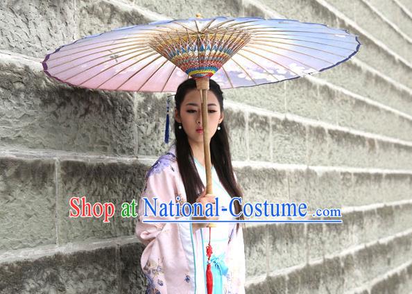 Trational Chinese Handmade Paper Umbrella Folk Dance Oil-paper Umbrella Yanko Umbrella