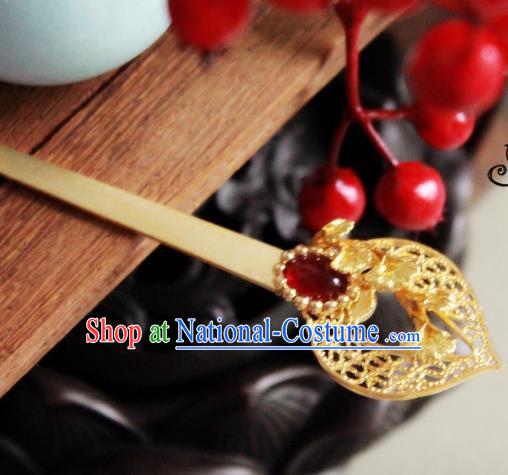 Chinese Handmade Classical Hair Accessories Hairpin Hair Stick Hanfu Agate Hairpins for Women