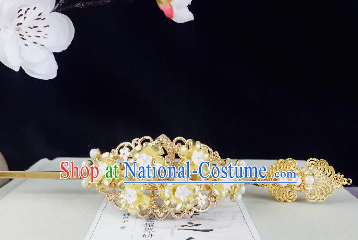 Chinese Handmade Classical Hair Accessories Hairdo Crown Hairpins Hair Stick for Women