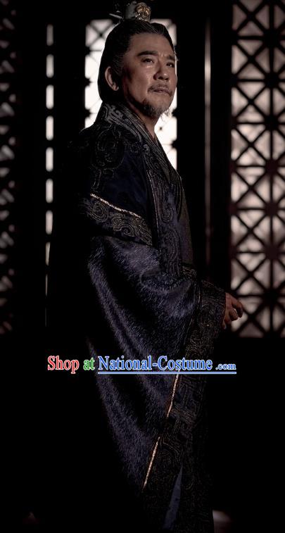 Nirvana in Fire Chinese Ancient Marquis Liang State General Xiao Tingsheng Embroidered Replica Costume for Men