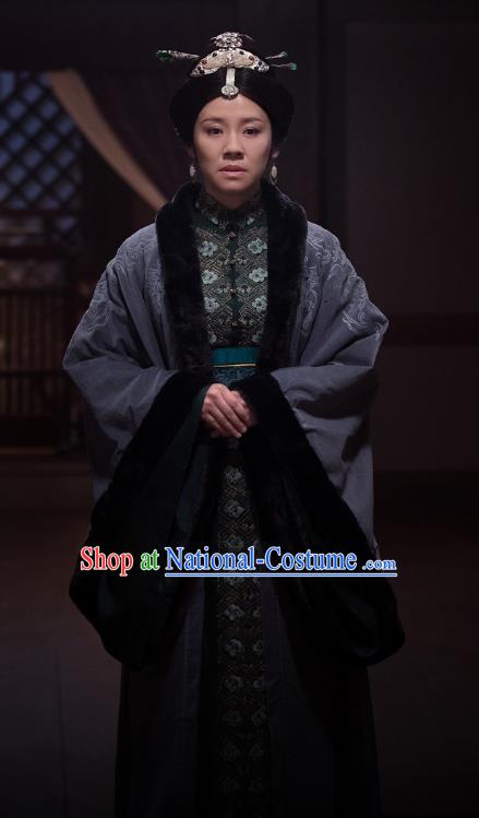 Nirvana in Fire Chinese Ancient Dowager Countess Embroidered Replica Costume for Women