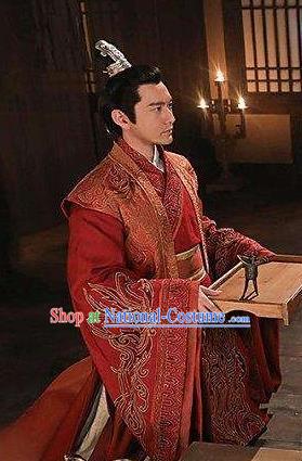 Nirvana in Fire Ancient Chinese Swordsman Prince Xiao Pingzhang Wedding Replica Costume for Men