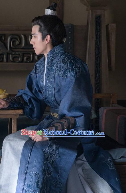 Nirvana in Fire Chinese Ancient Northern and Southern Dynasties Nobility Childe Xiao Pingjing Embroidered Replica Costume for Men