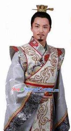 Chinese Ancient Tang Dynasty Emperor Li Shimin Embroidered Imperial Robe Replica Costume for Men