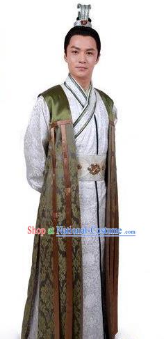 Chinese Ancient Tang Dynasty Emperor Li Shimin Embroidered Replica Costume for Men