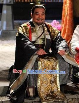 Chinese Ancient Tang Dynasty Minister General Luo Yi Replica Costume for Men