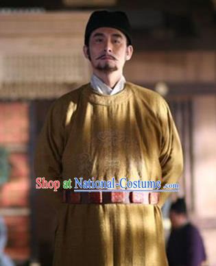 Chinese Ancient Tang Dynasty Minister Pei Ji Replica Costume for Men