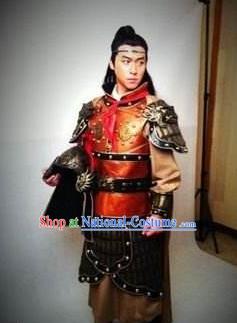 Chinese Ancient Tang Dynasty General Qin Huaiyu Replica Costume for Men