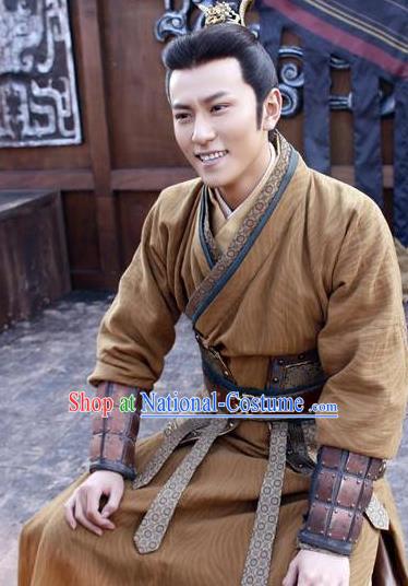 Chinese Ancient Tang Dynasty Nobility Childe Prince Li Shimin Replica Costume for Men