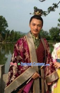 Chinese Ancient Tang Dynasty Emperor Li Shimin Embroidered Replica Costume for Men