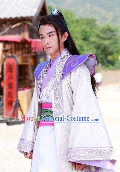 Chinese Ancient Tang Dynasty Nobility Childe Wu Sansi Replica Costume for Men