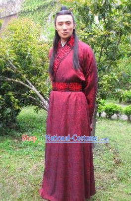 Chinese Ancient Tang Dynasty Nobility Childe Helan Minzhi Replica Costume for Men