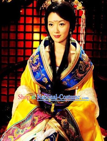 Chinese Ancient Tang Dynasty Imperial Consort Mei Hanfu Dress Replica Costume for Women