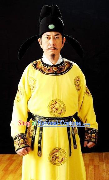 Chinese Ancient Tang Dynasty Emperor Xuanzong Li Longji Replica Costume for Men