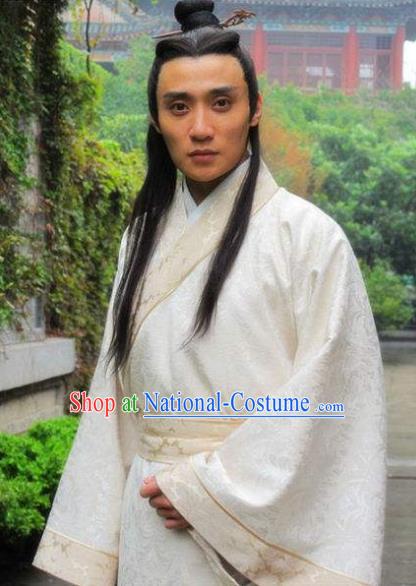 Chinese Ancient Tang Dynasty Nobility Childe Helan Minzhi Replica Costume for Men