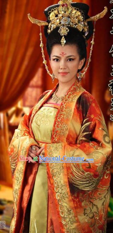 Traditional Chinese Ancient Costume Ancient  Tang Dynasty Hanfu Dress Clothing