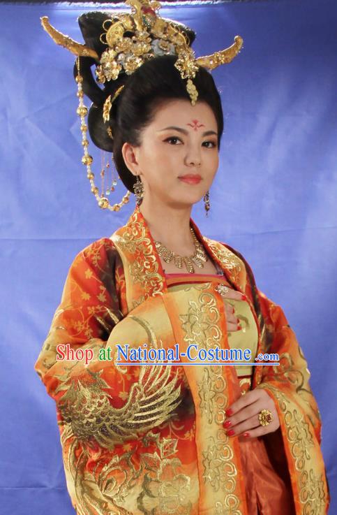 Traditional Chinese Ancient Costume Ancient  Tang Dynasty Hanfu Dress Clothing