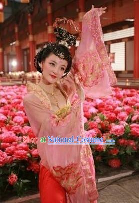 Traditional Chinese Ancient Costume Ancient  Tang Dynasty Hanfu Dress Clothing