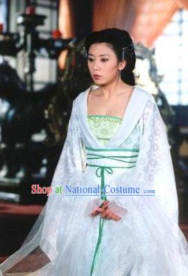 Chinese Ancient Tang Dynasty Imperial Consort Wu Meiniang Dress Embroidered Replica Costume for Women