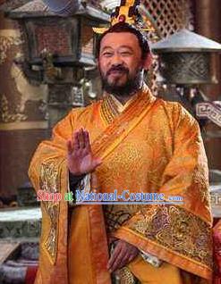 Chinese Ancient Tang Dynasty General Cheng Yaojin Replica Costume for Men