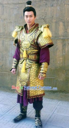 Chinese Ancient Tang Dynasty Swordsman General Xue Huaiyi Replica Costume for Men