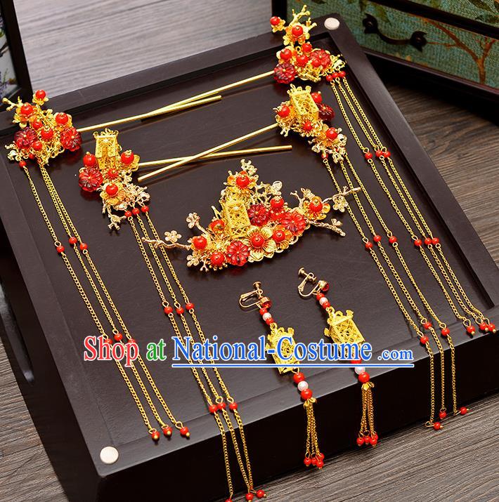 Chinese Ancient Style Hair Jewelry Accessories Cosplay Hairpins Headwear Headdress for Women