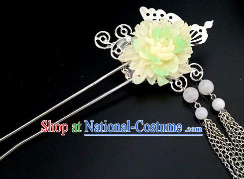 Traditional Chinese Ancient Wedding Hair Accessories Butterfly Flowers Hairpins for Women