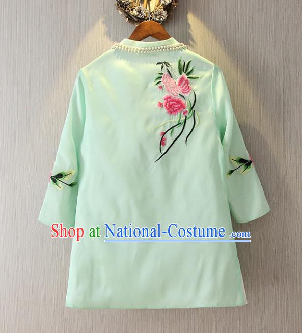 Traditional Ancient Chinese Young Women Cheongsam Dress Republic of China Tangsuit Stand Collar Blouse Dress Tang Suit Clothing