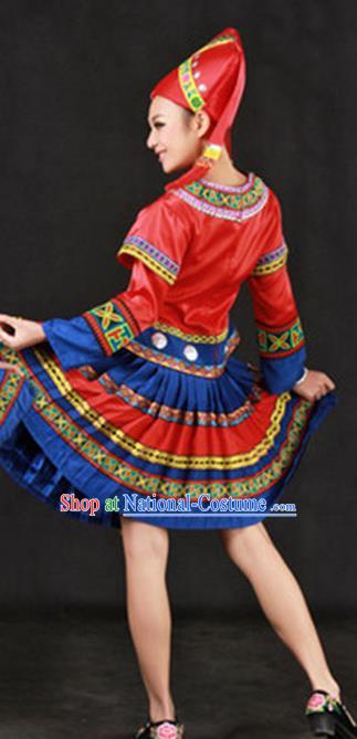 Traditional Chinese Yangge Fan Dance Folk Dance Costume Classical Yangko Dance Modern Dance Dress Clothing