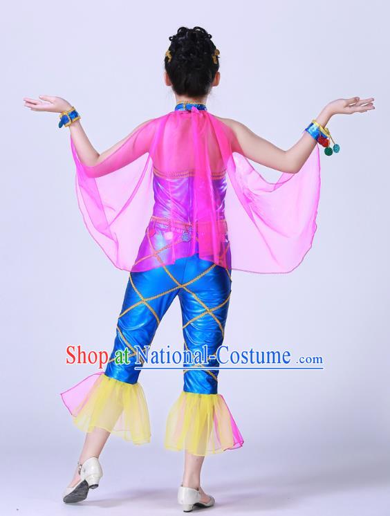 Traditional Chinese Yangge Fan Dance Folk Dance Costume Classical Yangko Dance Modern Dance Dress Clothing