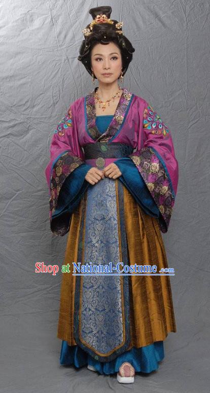 Chinese Tang Dynasty Las Meninas Hanfu Dress Ancient Court Maid Replica Costume for Women