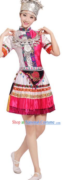 Traditional Chinese Ethnic Costume Chinese Miao Minority Nationality Dance Clothing for Women