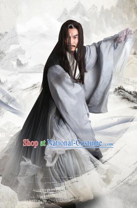 Chinese Ancient Three Kingdoms Period Swordsman Li Quan Replica Costume for Men