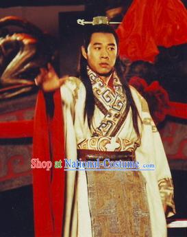 Chinese Ancient Qin Dynasty First Emperor Ying Zheng Replica Costume for Men