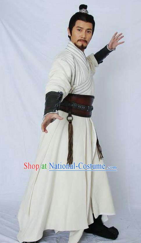 Chinese Ancient Qin Dynasty Swordsman Military Officer Meng Tian Replica Costume for Men