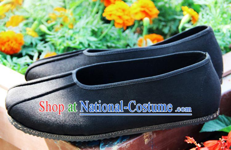 Chinese Traditional Handmade Monk Cloth Shoes Martial Arts Shoes Kung Fu Shoes for Men