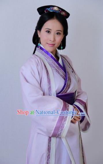 Traditional Chinese Ancient Qin Kingdom Hanfu Court Maid Embroidered Replica Costume for Women